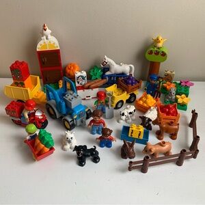 LEGO Duplo Farm Bundle - Farmers, Animals, Vehicles, Accessories